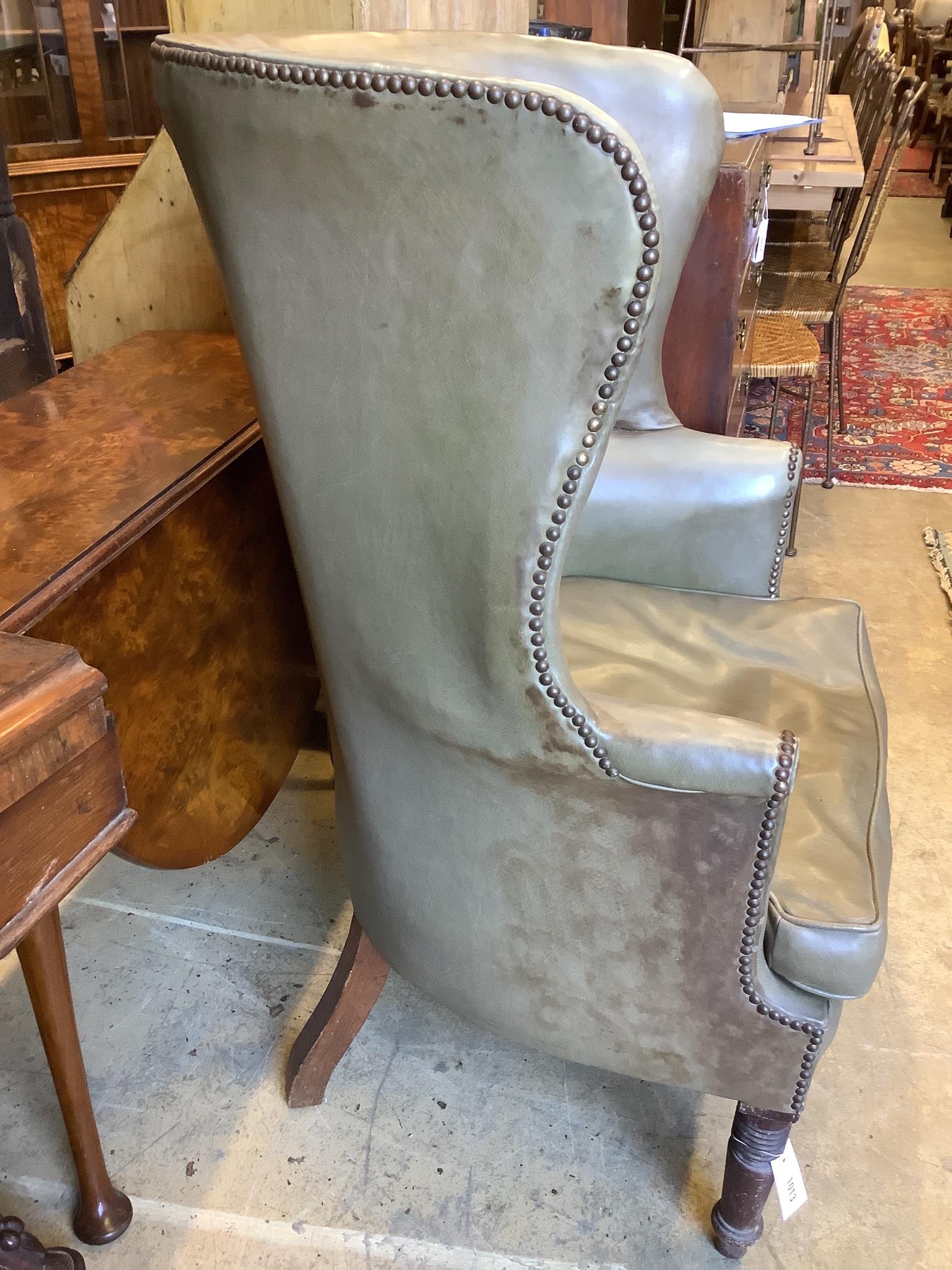 A Regency hall porter's armchair